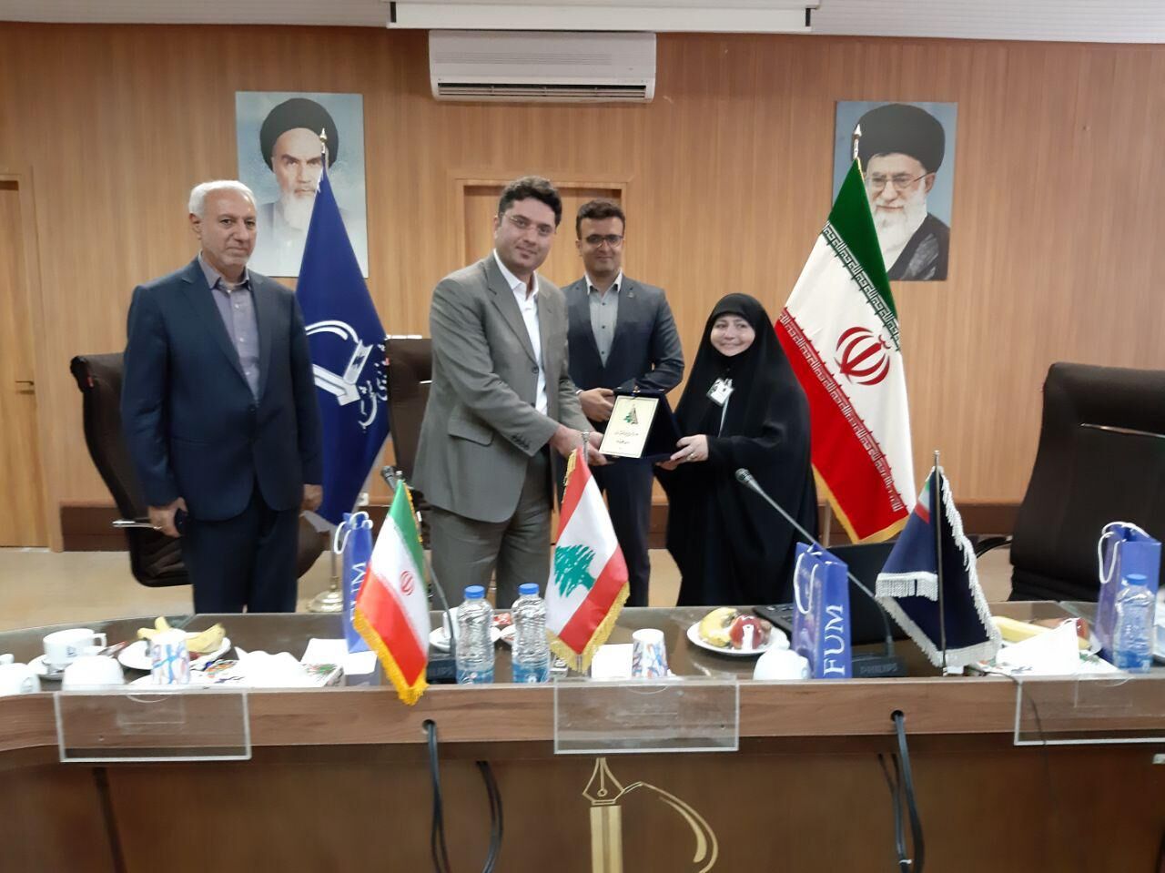 جمعی از استادان زن دانشگاه‌های لبنان از دانشگاه فردوسی بازدید کردند