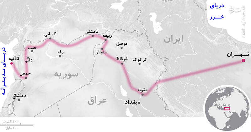 &laquo;کوریدور زمینی تهران-مدیترانه&raquo; چیست؟ / حضور نیرو&zwnj;های حاج قاسم پشت مرز&zwnj;های رژیم صهیونیستی + عکس