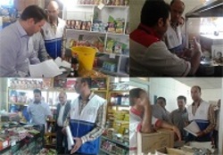 کشف و پلمپ یک واحد کارگاه غیرمجاز بسته بندی آلوچه