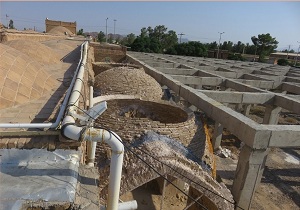 پایان فصل دوم مرمت مسجد جامع تون تا پایان مرداد