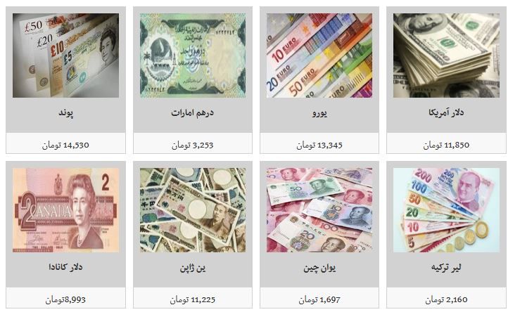 نرخ فروش ارزهای مسافرتی در صرافیها چقدر است؟ نرخ فروش ارزهای مسافرتی در صرافیها چقدر است؟