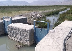 تالاب گندمان با آب مازاد کشاورزی آبگیری می‌شود