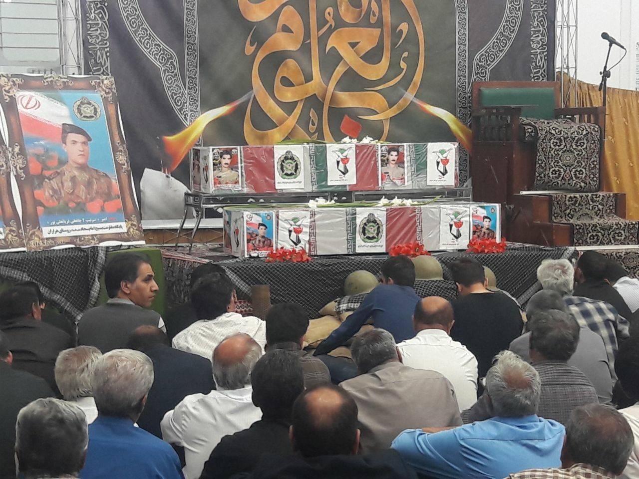 وداع با شهیدان قربانعلی پور در بردسیر