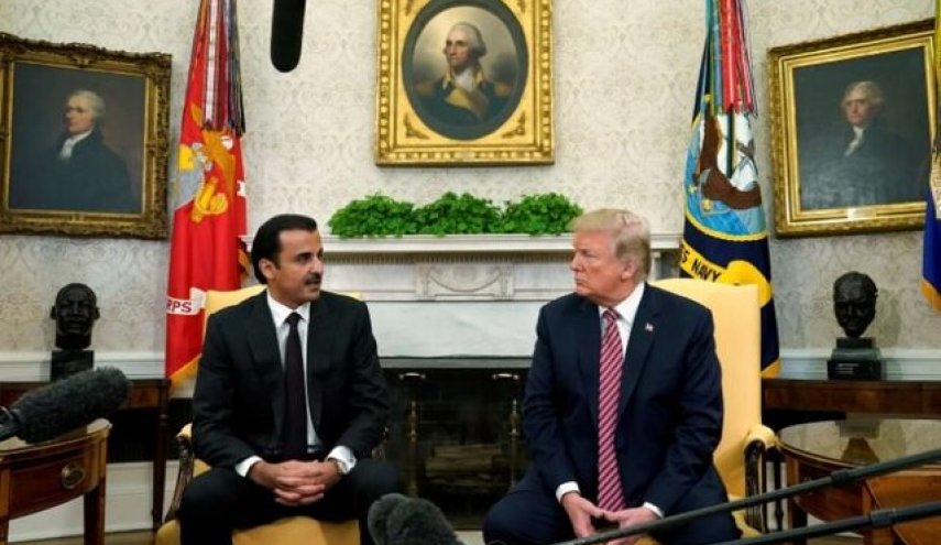گفت وگوی تلفنی امیر قطر و رئیس جمهور آمریکا درباره مسائل منطقه