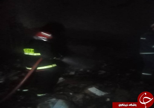 آتش سوزی یک انبار ضایعات واقع در خرمشهر