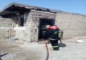 حریق یک باب منزل مسکونی واقع در خرمشهر
