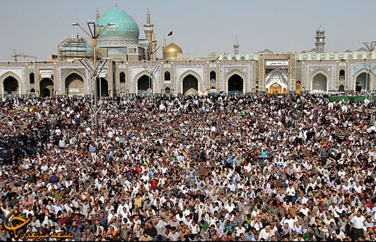 آغاز مراسم پرفیض دعای عرفه در حرم مطهر رضوی