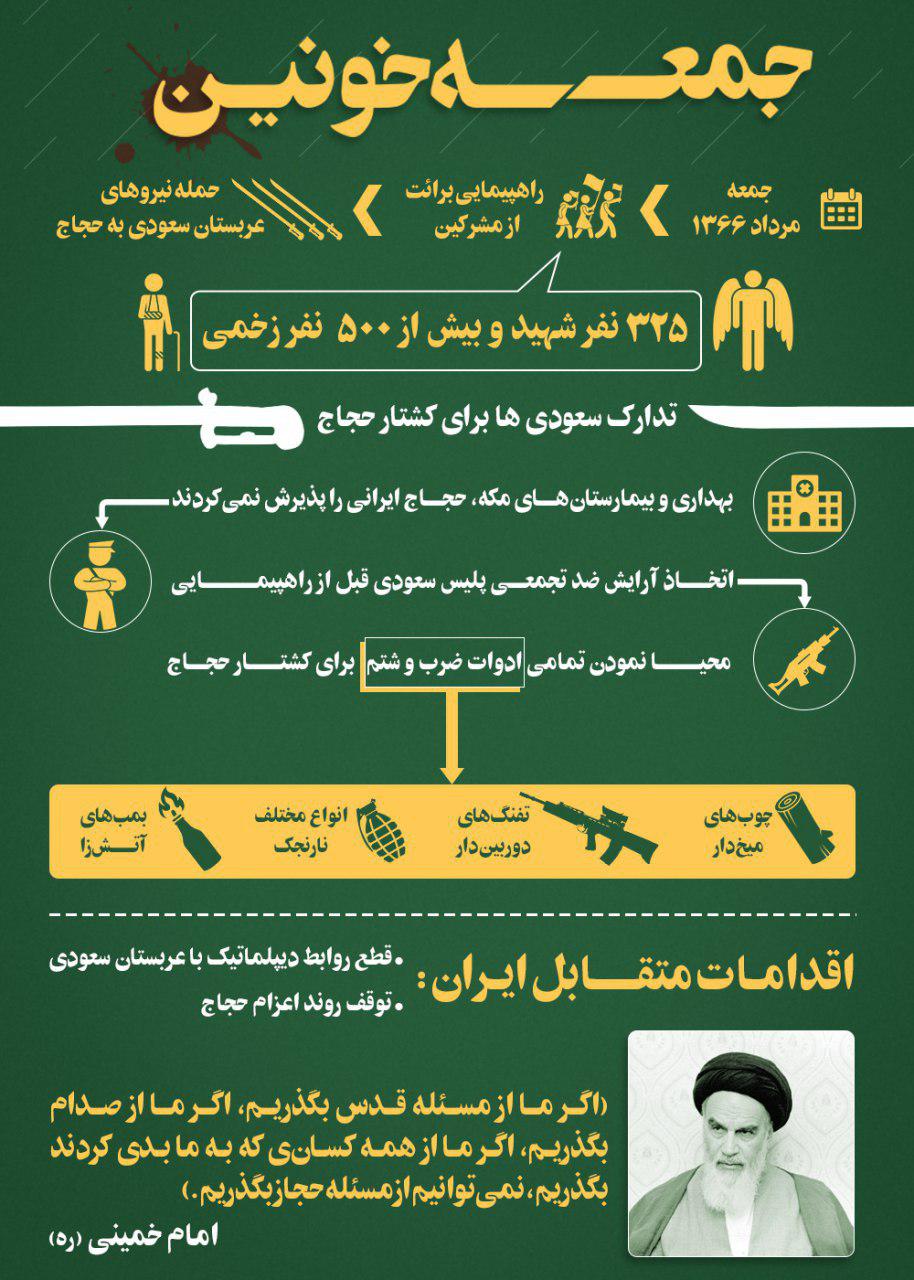 جمعه خونین ؛ تدارک سعودی ها برای کشتار حجاج +اینفوگرافیک