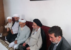 دیدار آیت الله نورمفیدی با خانواده شهدای خدمت گلستان