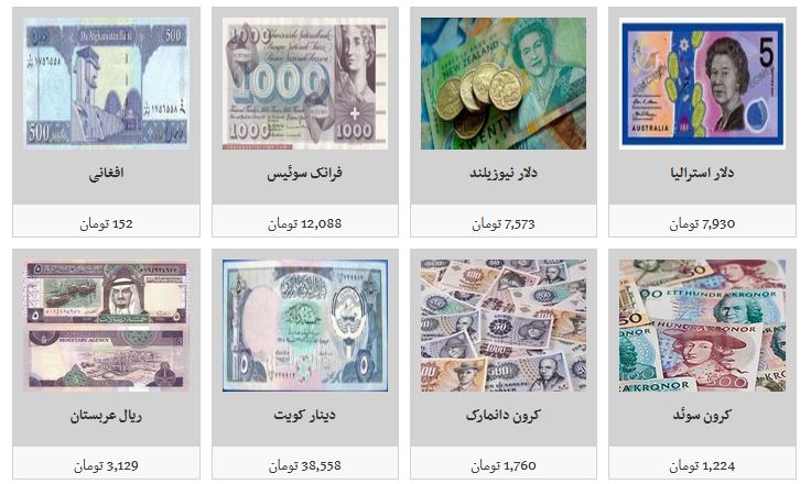 جدیدترین نرخ ارز در ۹۸/۵/۲۲/ جدیدترین نرخ ارز در ۹۸/۵/۲۲/