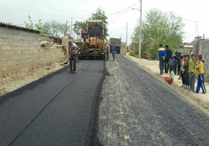 آسفالت معابر روستای صفا آباد شهرستان کوهرنگ