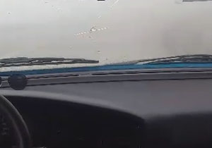 مه‌گرفتگی شدید جاده در محور اسالم به خلخال + فیلم