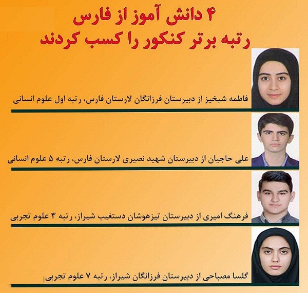 کسب رتبه یک کنکور غافلگیرم کرد!