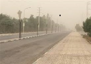آسمان صاف همراه با غبار محلی در آبادان
