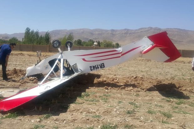 اولین تصاویر از سقوط مرگبار هواپیمای آموزشی در حوالی فرودگاه ایوانکی