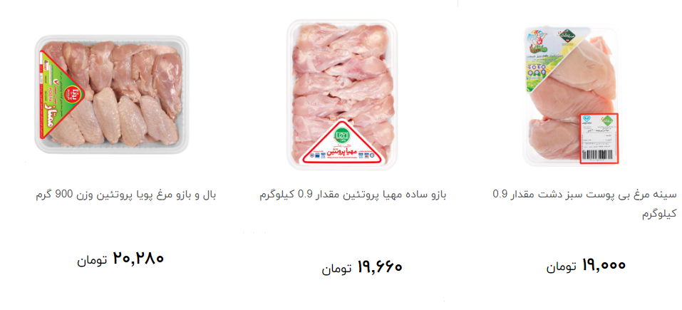 ارزانترین مرغ بسته بندی در فروشگاه ها چند قیمت است؟