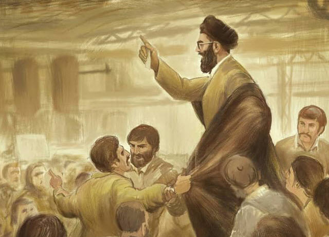 رهبرانقلاب در قلب زحمتکشان نفوذ کرد +عکس