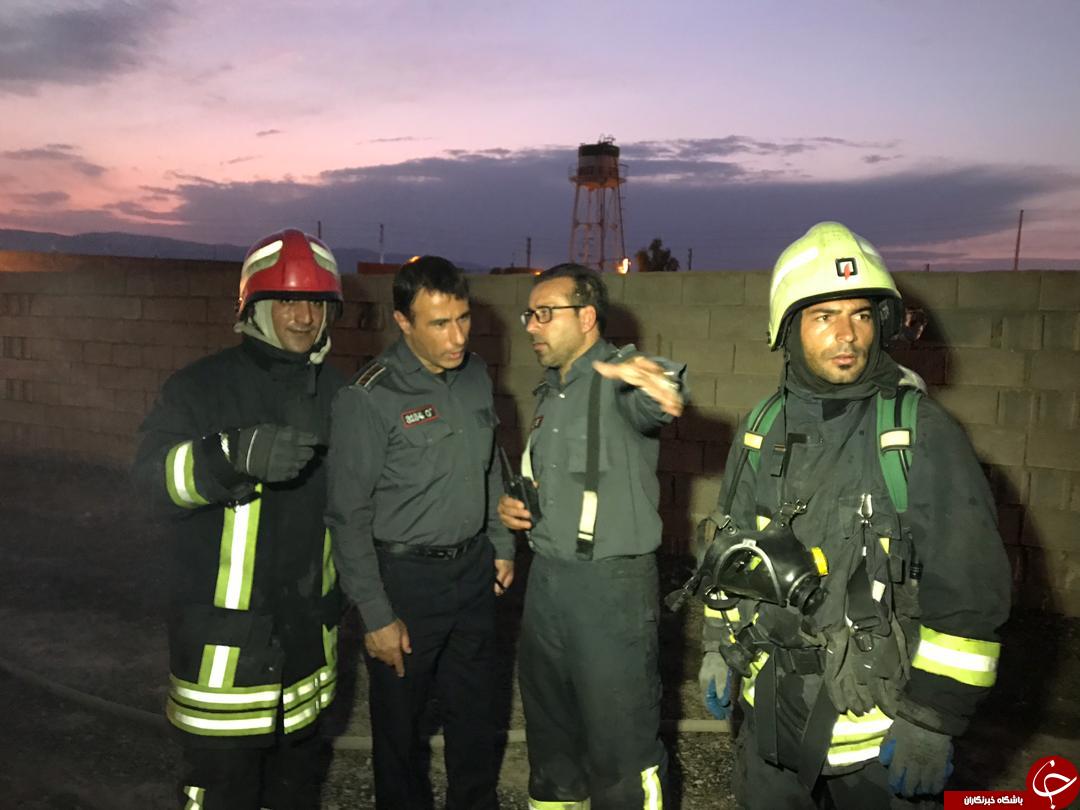 آتش سوزی کارگاه مبل سازی در روستای گچی