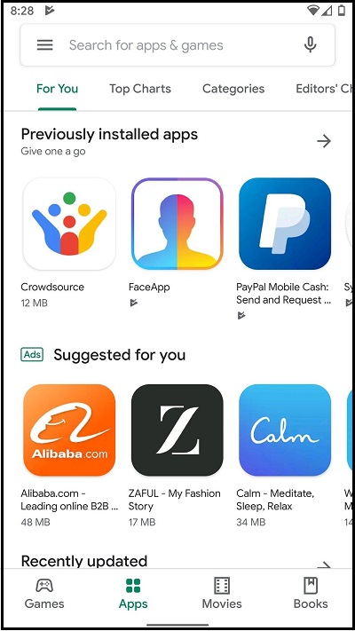 طراحی ظاهر جدید Google Play به تعویق افتاد