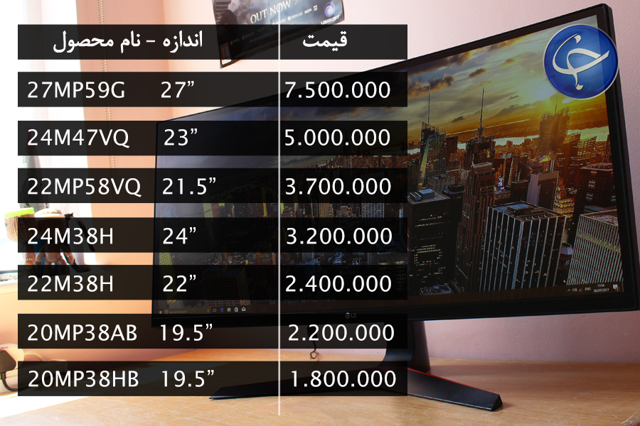 آخرین قیمت انواع نمایشگر در بازار (تاریخ ۳۰ مرداد) +جدول