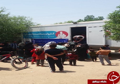 کاروان سلامت در روستا&zwnj;های سیل زده حمیدیه