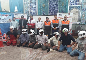 اجرای طرح ارتقا ایمنی راکبان موتوسیکلت در بویین‌زهرا