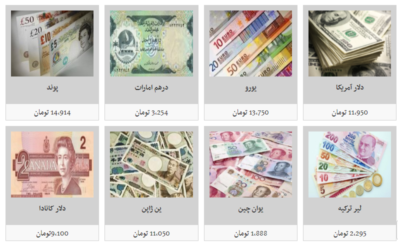 آخرین قیمت ارزها در 98/5/3/ دلار به 11 هزار و 950 هزار تومان رسید