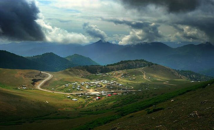 تصویر دیدنی از طبیعت زیبای جاده خلخال تصویر دیدنی از طبیعت زیبای جاده خلخال