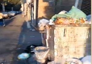 مشکلات کمبود سطل زباله در خیابان + فیلم