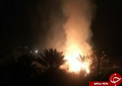 حریق در نخلستانی واقع در شنه نهر ۱۳