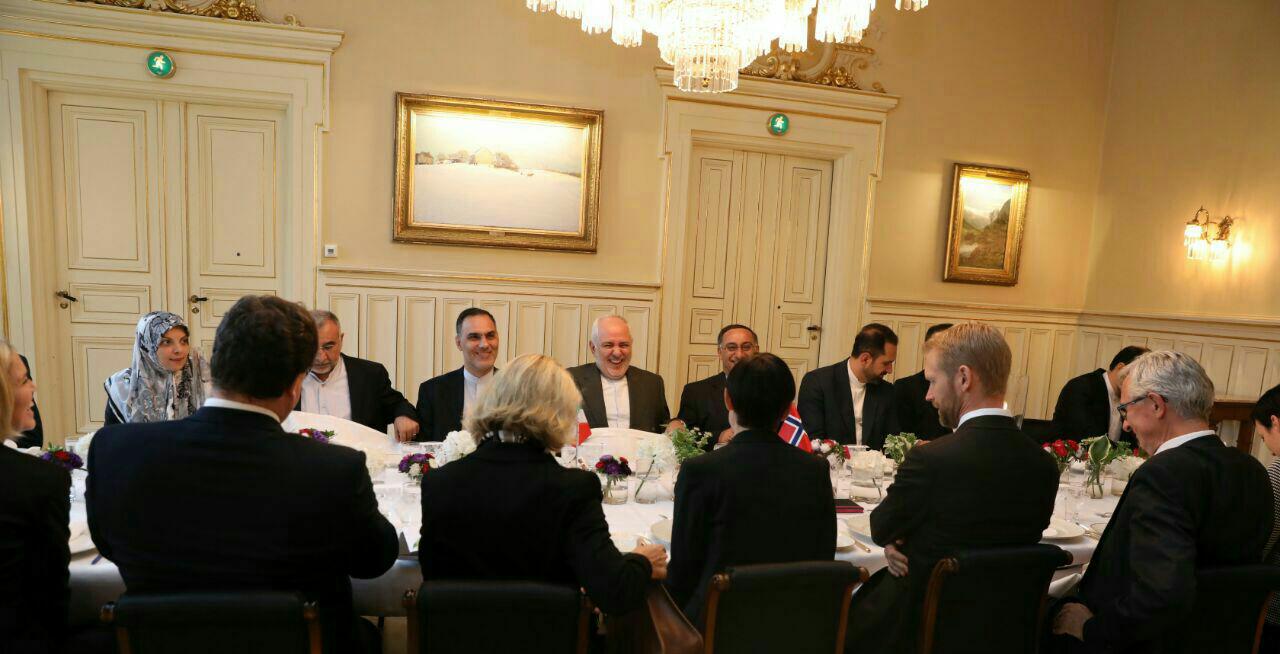 ظریف با همتای نروژی خود دیدار کرد