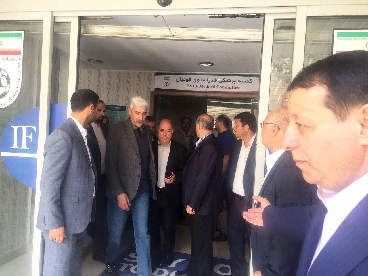 وزیر ورزش و جوانان عراق از مرکز ملی فوتبال ایران دیدار کرد
