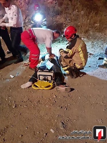مرگ راننده جوان در اتاقک متلاشی شده 
