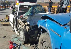 یک کشته و هفت مصدوم در حادثه رانندگی