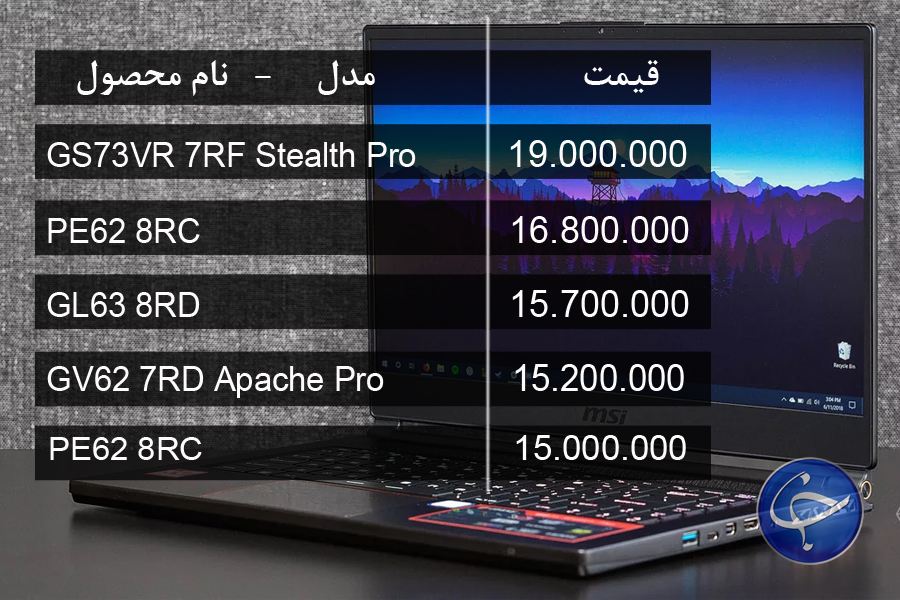 آخرین قیمت انواع لپ تاپ در بازار (تاریخ ۷ مرداد) +جدول