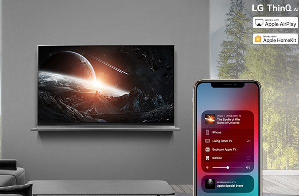 پشتیبانی تلویزیون&zwnj;های هوشمند ال&zwnj;جی از AirPlay 2 اپل