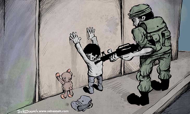 کاریکاتور/ وحشت صهیونیست&zwnj;ها از کودکان فلسطینی