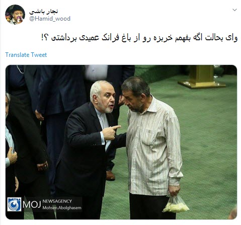واکنش طنز کاربران به کیسه حاوی خربزه خرد شده در دست نماینده مجلس +تصاویر