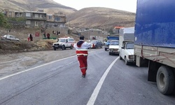 واژگونی تانکر و اختلال در تردد