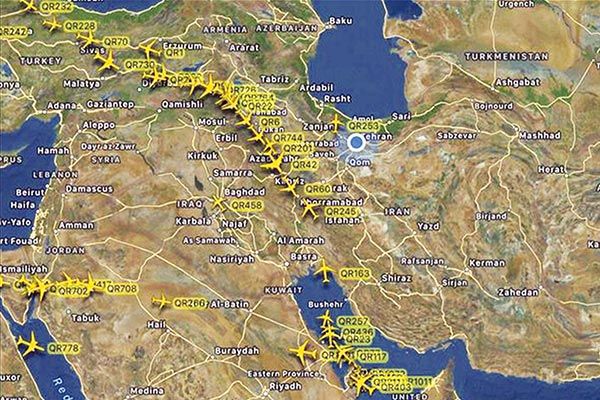 افزایش میزان پرواز‌های عبوری از آسمان ایران به ۸۰۰ تا ۹۰۰ پرواز/سال گذشته ۴۷  میلیون مسافر جابجا شده است