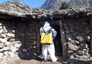 سمپاشی جایگاه‌های دام در مناطق عشایری اردل