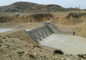 افتتاح بند سنگی ملاتی مشکان نی ریز