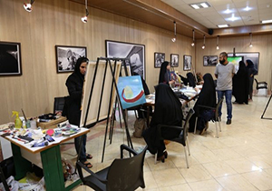 برپایی نمایشگاه آثار هنری تلفیقی در خرم آباد+تصاویر
