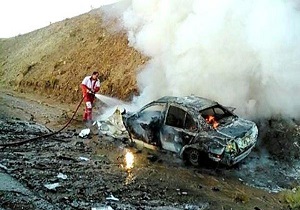 حریق خودروی سواری در کبودراهنگ