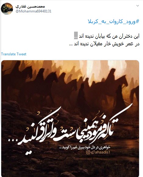 #ورود_کاروان_به_کربلا / کاروان در دل صحراست خدا رحم کند + تصاویر