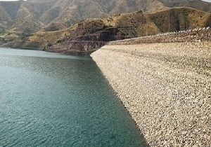 تراز آب سد مهاباد کمتر از مدت مشابه پارسال