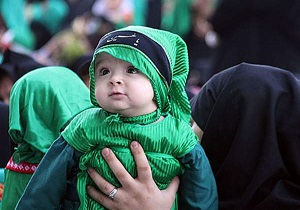 برگزاری همایش شیرخوارگان حسینی کاشان با حضور ۵ هزار کودک