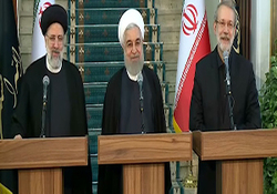 عکس یادگاری روحانی، پوتین و اردوغان در آنکارا + فیلم