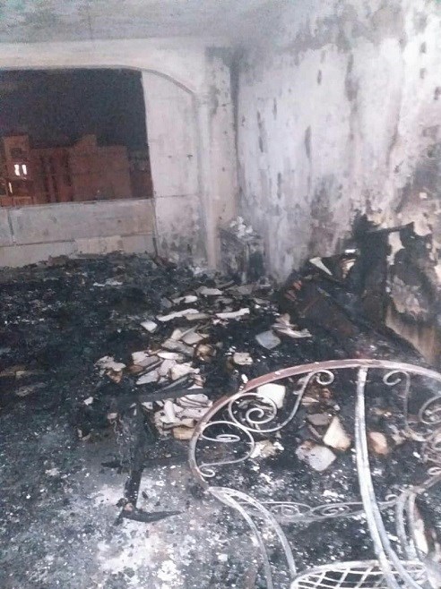آتش سوزی ساختمان ۱۴ طبقه در شهرک امید بر اثر نشت گاز/ مصدومیت زن ۶۰ ساله در حادثه + عکس