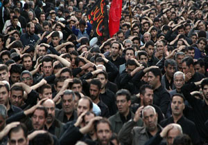 پخش زنده مراسم عزاداری تاسوعای حسینی قائم شهر از شبکه سراسری سیما